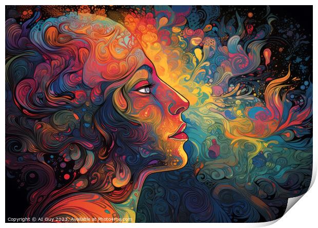 LSD Visions Print by Craig Doogan Digital Art