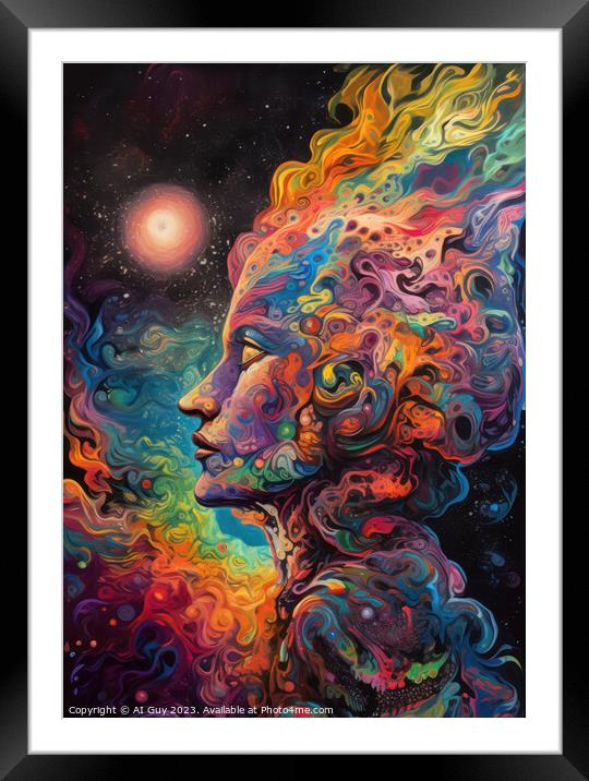 Psychedelic Visions Framed Mounted Print by Craig Doogan Digital Art