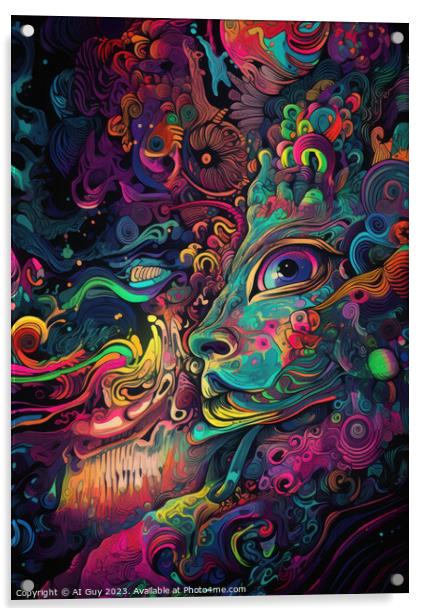 LSD Dreaming Acrylic by Craig Doogan Digital Art