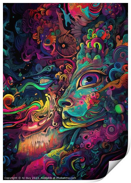 LSD Dreaming Print by Craig Doogan Digital Art