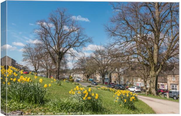 Middleton in Teesdale Village Green in Spring Canvas Print by Richard Laidler