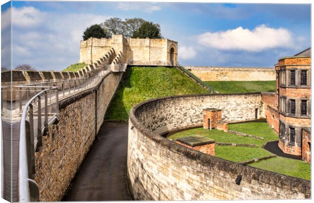Lincoln Castle Walls, Lincolnshire Canvas Print by Tim Hill