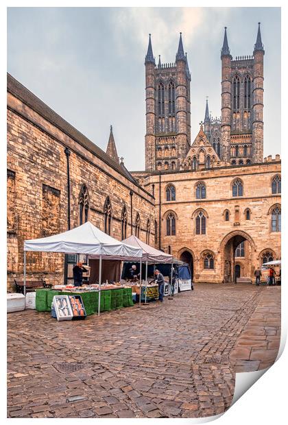 Majestic Lincoln Cathedral and Market Print by Tim Hill