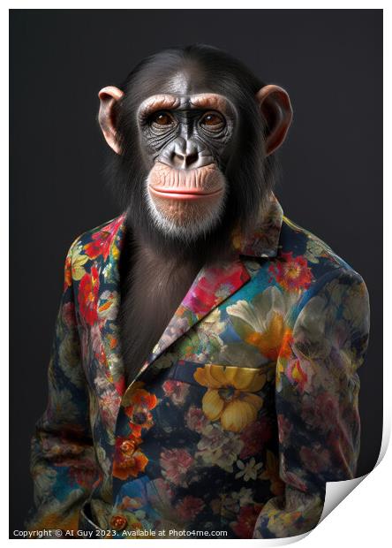 Funky Monkey Print by Craig Doogan Digital Art