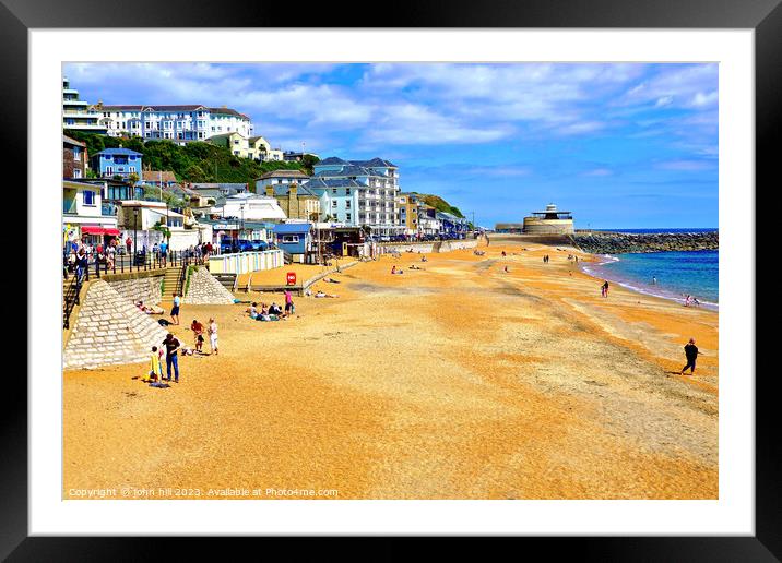 Ventnor beach, Isle of Wight, UK. Framed Mounted Print by john hill