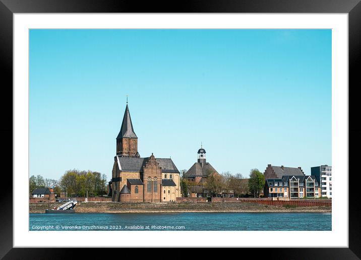 Cathedral St. Martini, Germany Framed Mounted Print by Veronika Druzhnieva