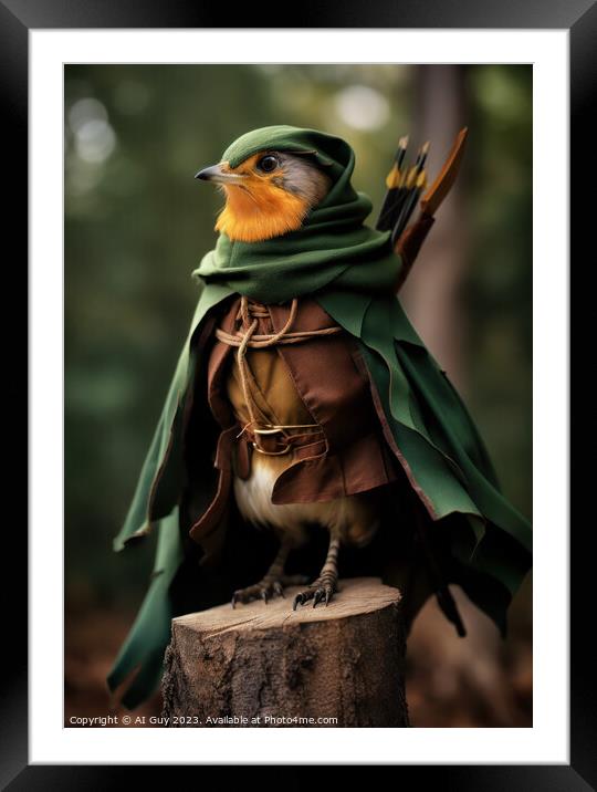 Robin Hood Framed Mounted Print by Craig Doogan Digital Art