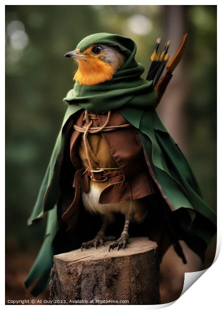 Robin Hood Print by Craig Doogan Digital Art