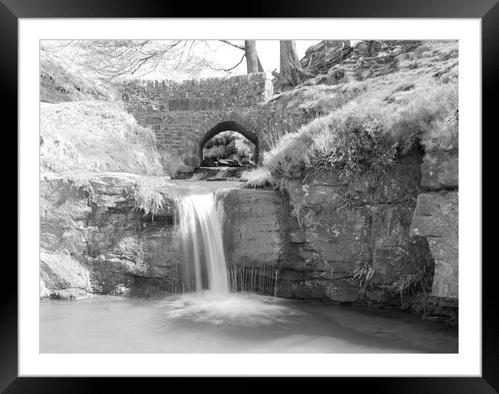 Enchanting Dreamy Waterfall Framed Mounted Print by Andrew Heaps