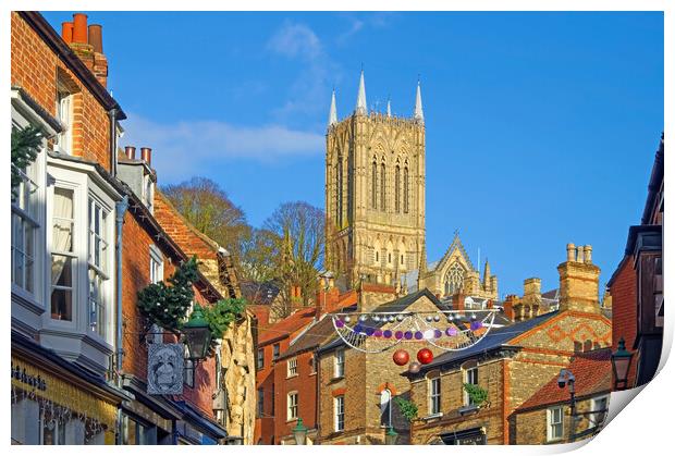 Lincoln Cathedral Print by Darren Galpin