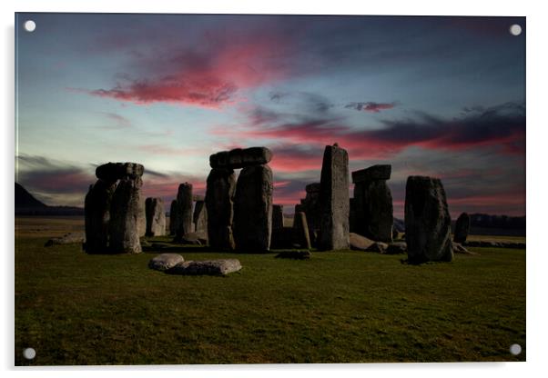 Stonehenge Acrylic by Steve Smith