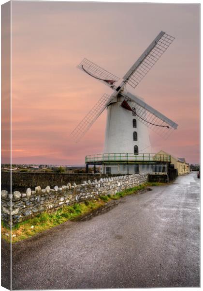 Blennerville Windmill Canvas Print by Steve Smith