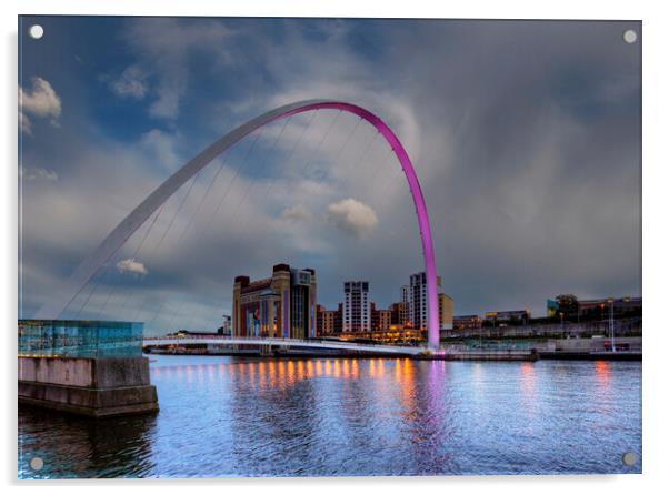 The Futuristic Wonder of Millennium Bridge Acrylic by Steve Smith