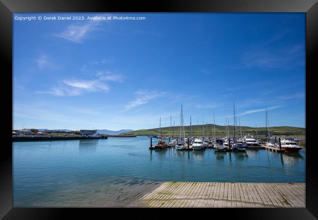 Serene Yacht Haven Framed Print by Derek Daniel