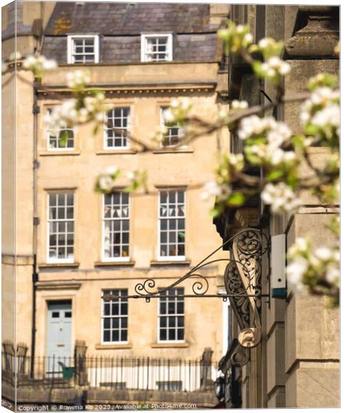 Walcot Place in a sunny day  Canvas Print by Rowena Ko