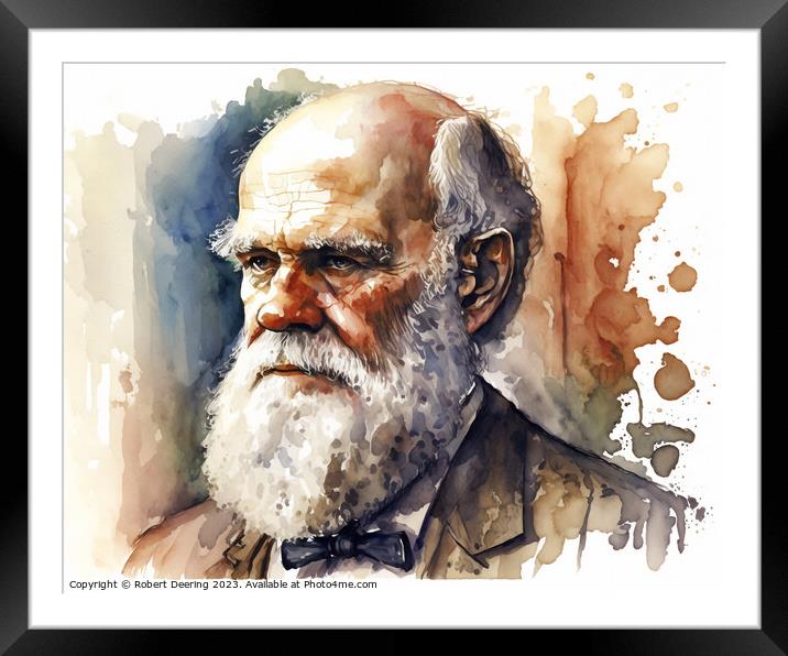 Darwin Framed Mounted Print by Robert Deering