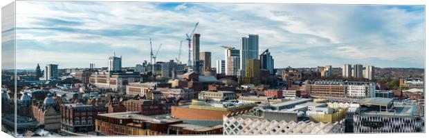 Leeds City Skyline View Canvas Print by Apollo Aerial Photography
