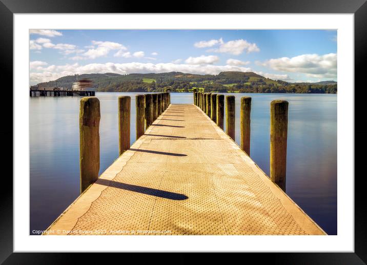 Out into Windermere Framed Mounted Print by Darrell Evans