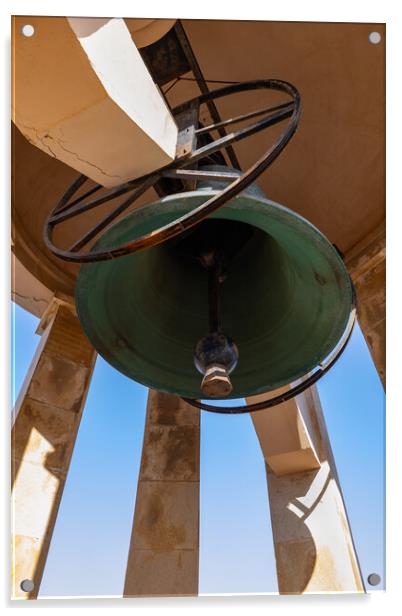 Siege Bell War Memorial in Malta Acrylic by Artur Bogacki