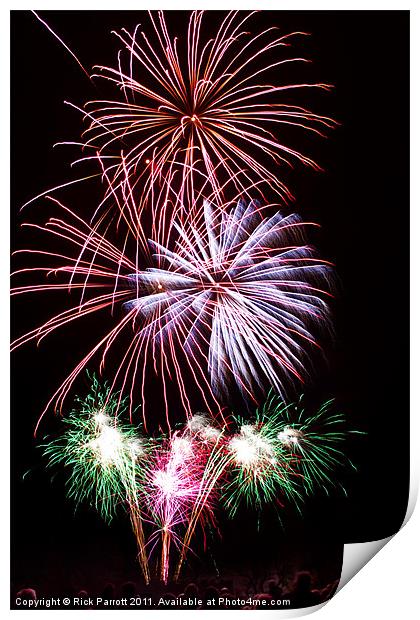 Fireworks Galore Print by Rick Parrott