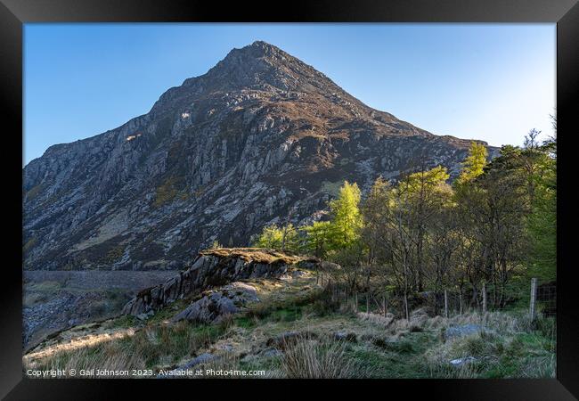 Views around the Devils Kitchen, Snowdonia National Park , North Framed Print by Gail Johnson