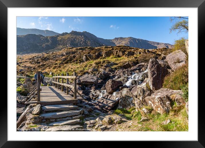 Views around the Devils Kitchen, Snowdonia National Park , North Framed Mounted Print by Gail Johnson