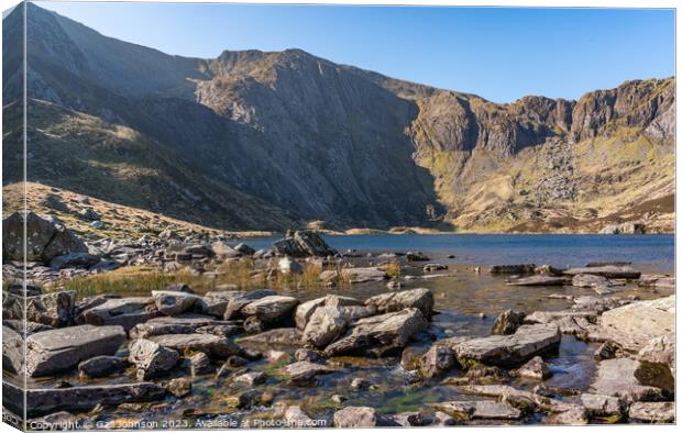 Views around the Devils Kitchen, Snowdonia National Park , North Canvas Print by Gail Johnson