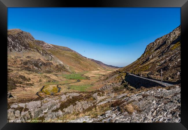 Views around the Devils Kitchen, Snowdonia National Park , North Framed Print by Gail Johnson