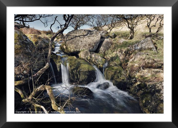 The Enchanted Waterfalls of Red Brook Framed Mounted Print by Stuart Day