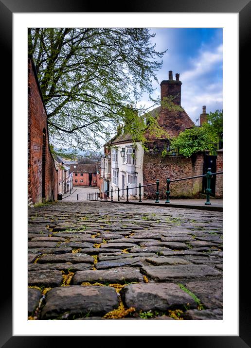 Steep Hill, City of Lincoln Framed Mounted Print by Tim Hill