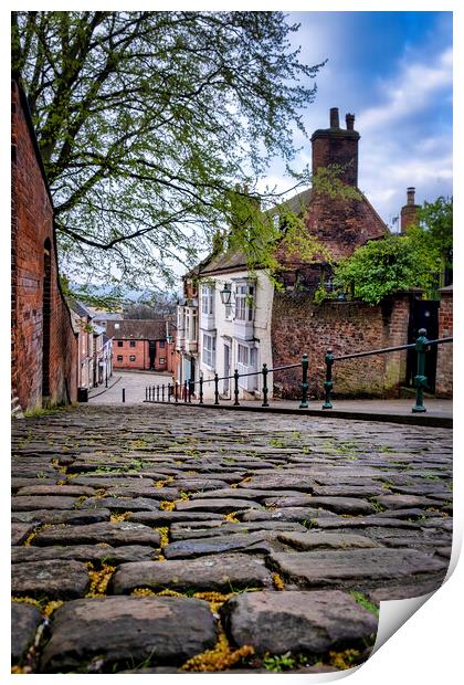Steep Hill, City of Lincoln Print by Tim Hill