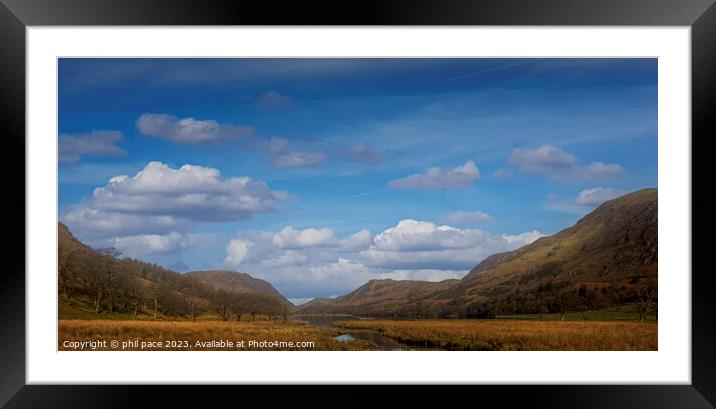 Buttermere view Framed Mounted Print by phil pace