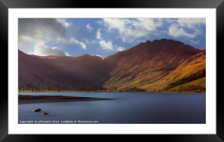 Buttermere Framed Mounted Print by phil pace