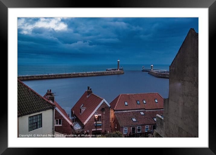Whitby views Framed Mounted Print by Richard Perks