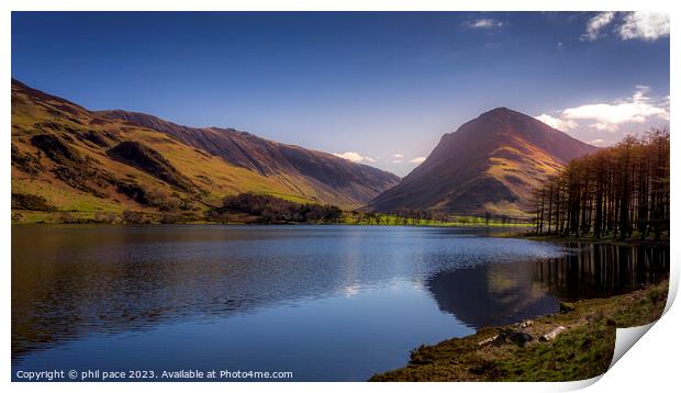 Buttermere in the Lake District Print by phil pace