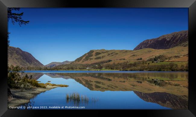 Buttermere  Framed Print by phil pace