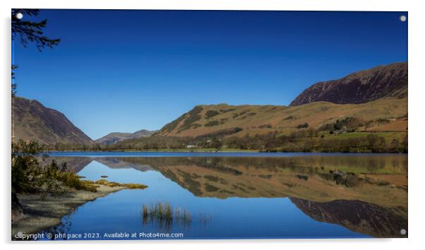 Buttermere  Acrylic by phil pace