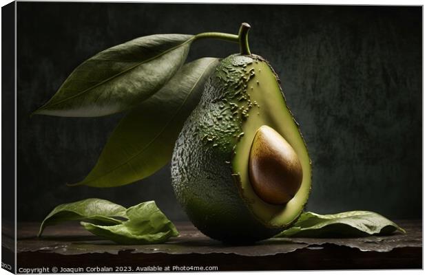 Delicious avocado with nutritional properties. AI generated. Canvas Print by Joaquin Corbalan
