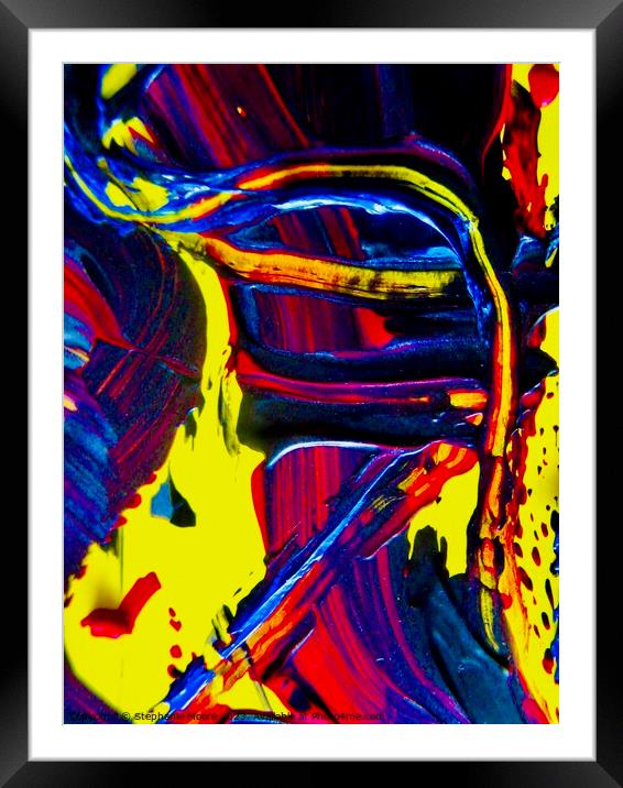 Abstract 593 Framed Mounted Print by Stephanie Moore