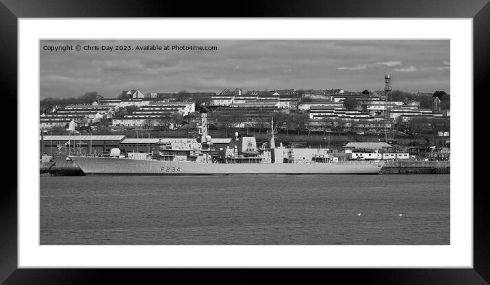 HMS Iron Duke Framed Mounted Print by Chris Day