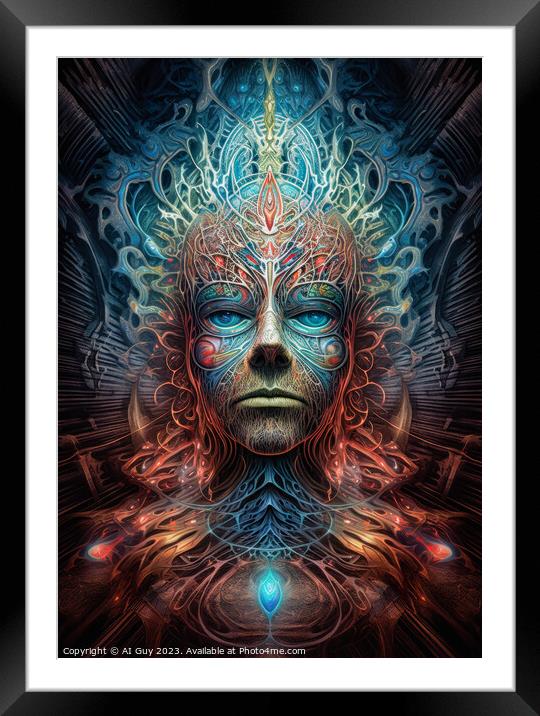 Visionary Psychedelic Art Framed Mounted Print by Craig Doogan Digital Art
