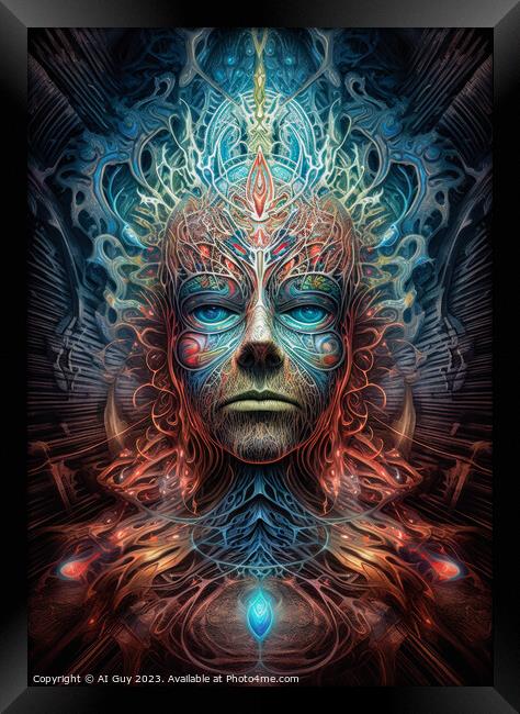 Visionary Psychedelic Art Framed Print by Craig Doogan Digital Art