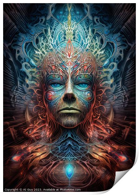 Visionary Psychedelic Art Print by Craig Doogan Digital Art