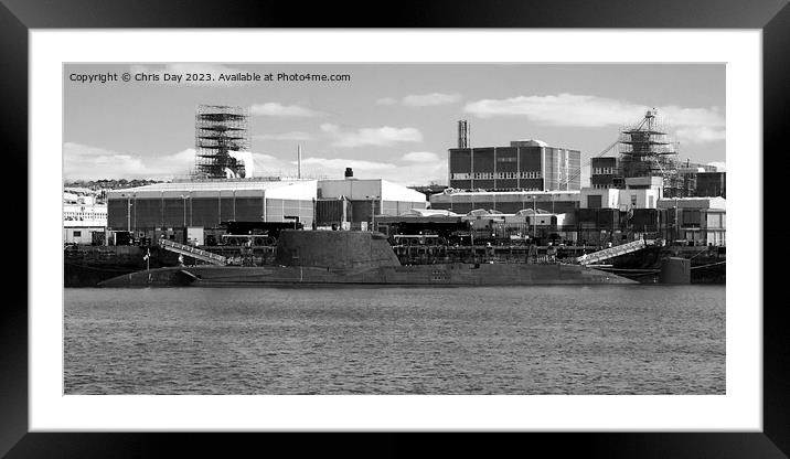 HMS Audacious Framed Mounted Print by Chris Day