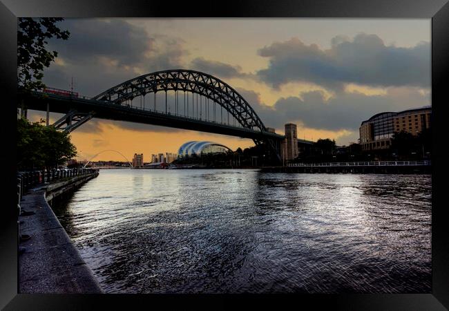 Capturing the Beauty of Tyne Bridge Framed Print by Steve Smith