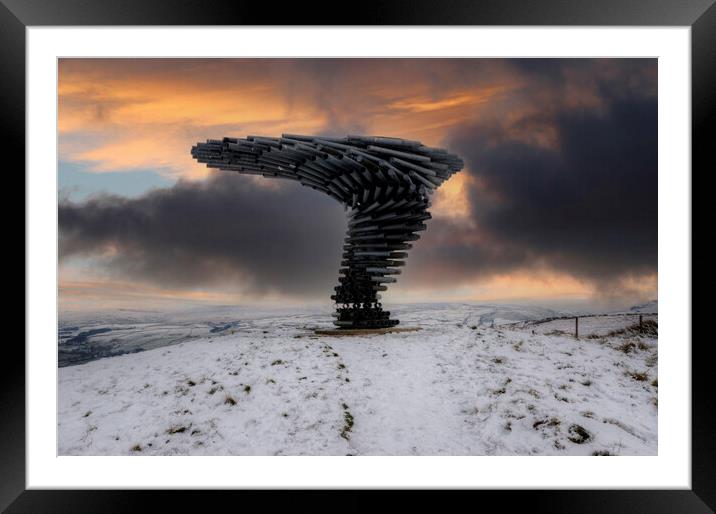 Singing Ringing Tree Serenades Nature. Framed Mounted Print by Steve Smith