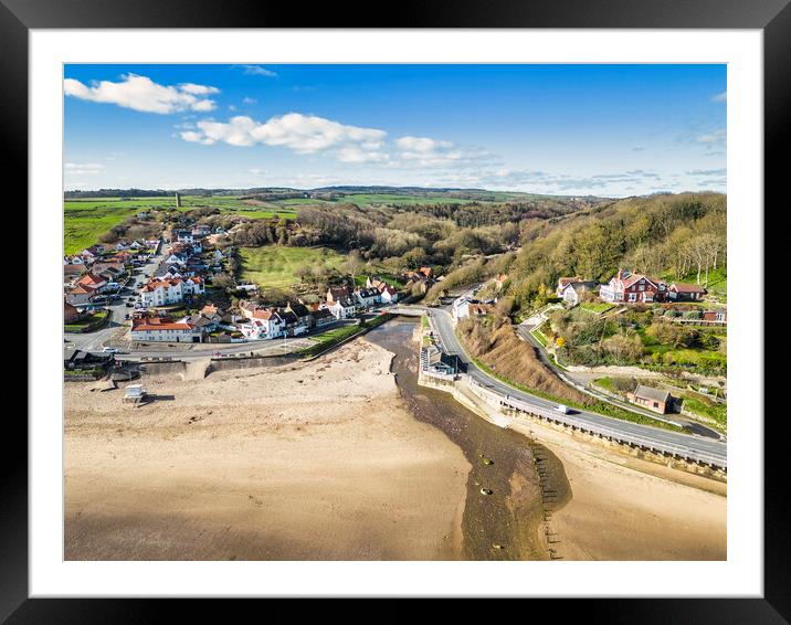 Sandsend beach in North Yorkshire Framed Mounted Print by Tim Hill