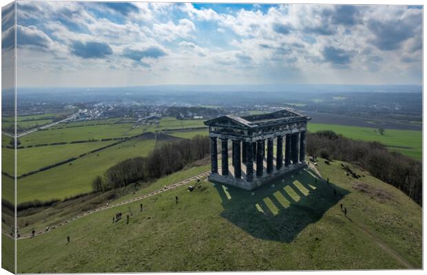 Penshaw Monument Canvas Print by Apollo Aerial Photography
