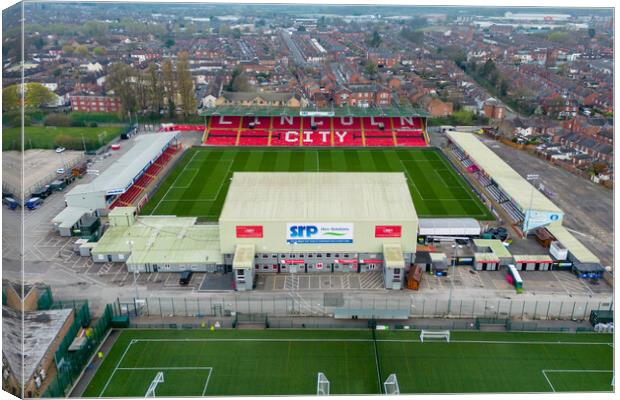 Lincoln City FC Canvas Print by Apollo Aerial Photography