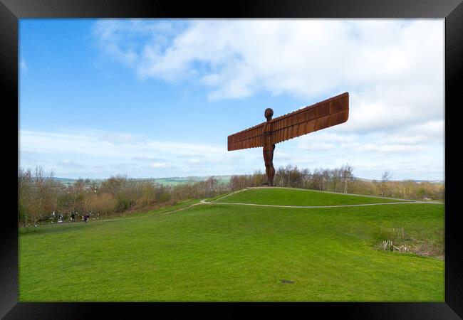 The Angel Of The North Framed Print by Apollo Aerial Photography